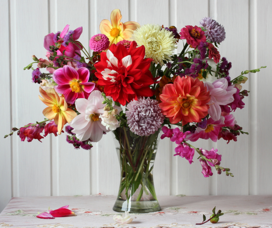 Bouquet of multicolor flowers